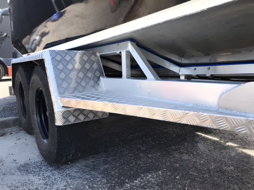 A Yamaha Outboard Motor is Sitting on Top of a Boat — Boyd's Fabrications In Mt. Isa, QLD