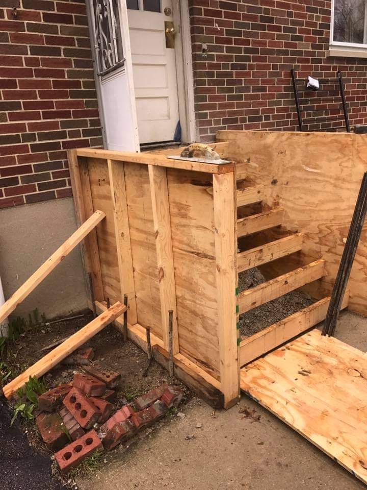 concrete stair form work