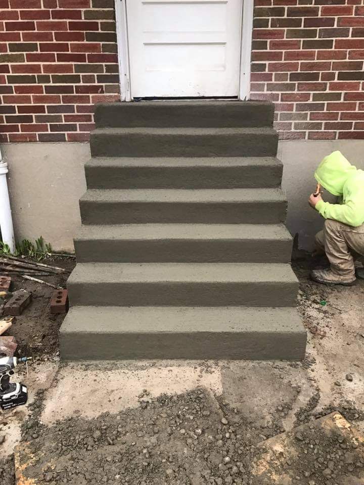 concrete staircase