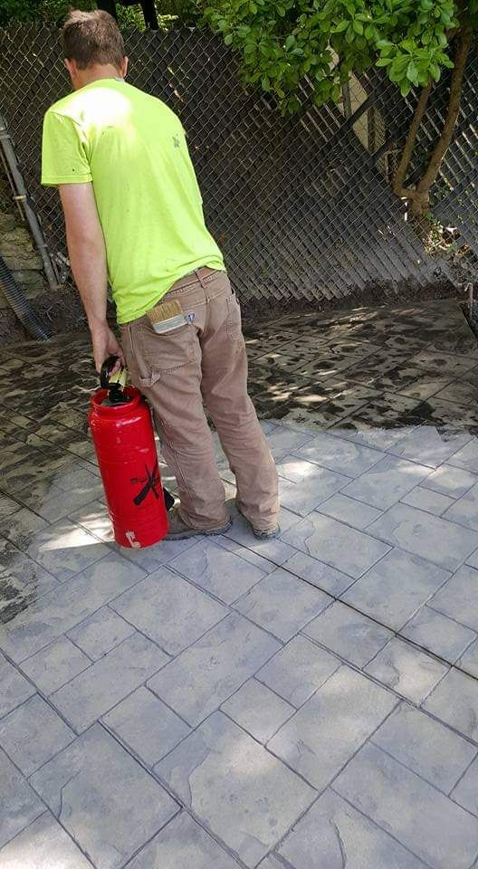 sealing stamped concrete