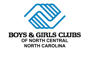 The logo for the boys clubs of america shows two hands shaking each other.
