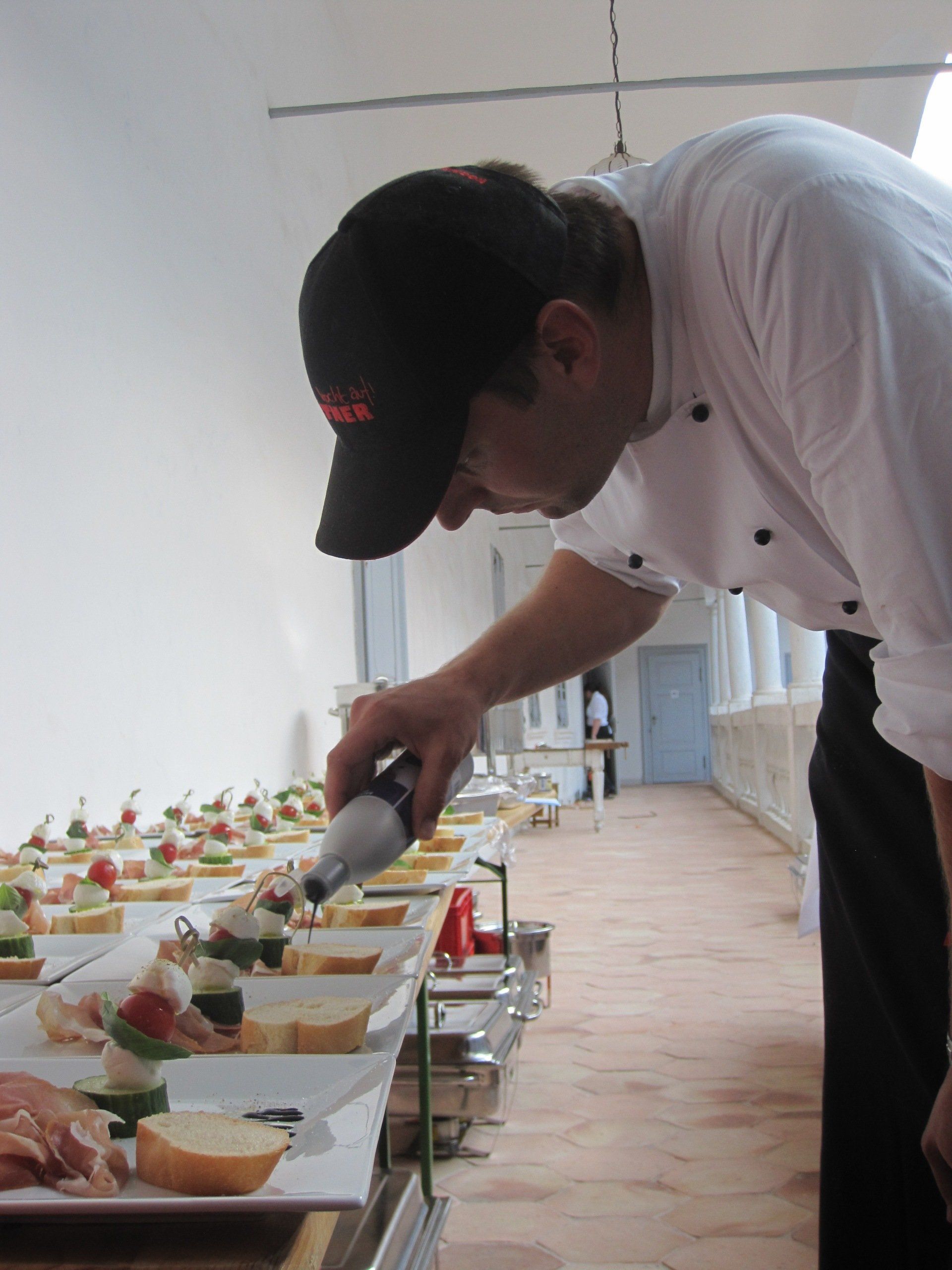 Brötchen herrichten