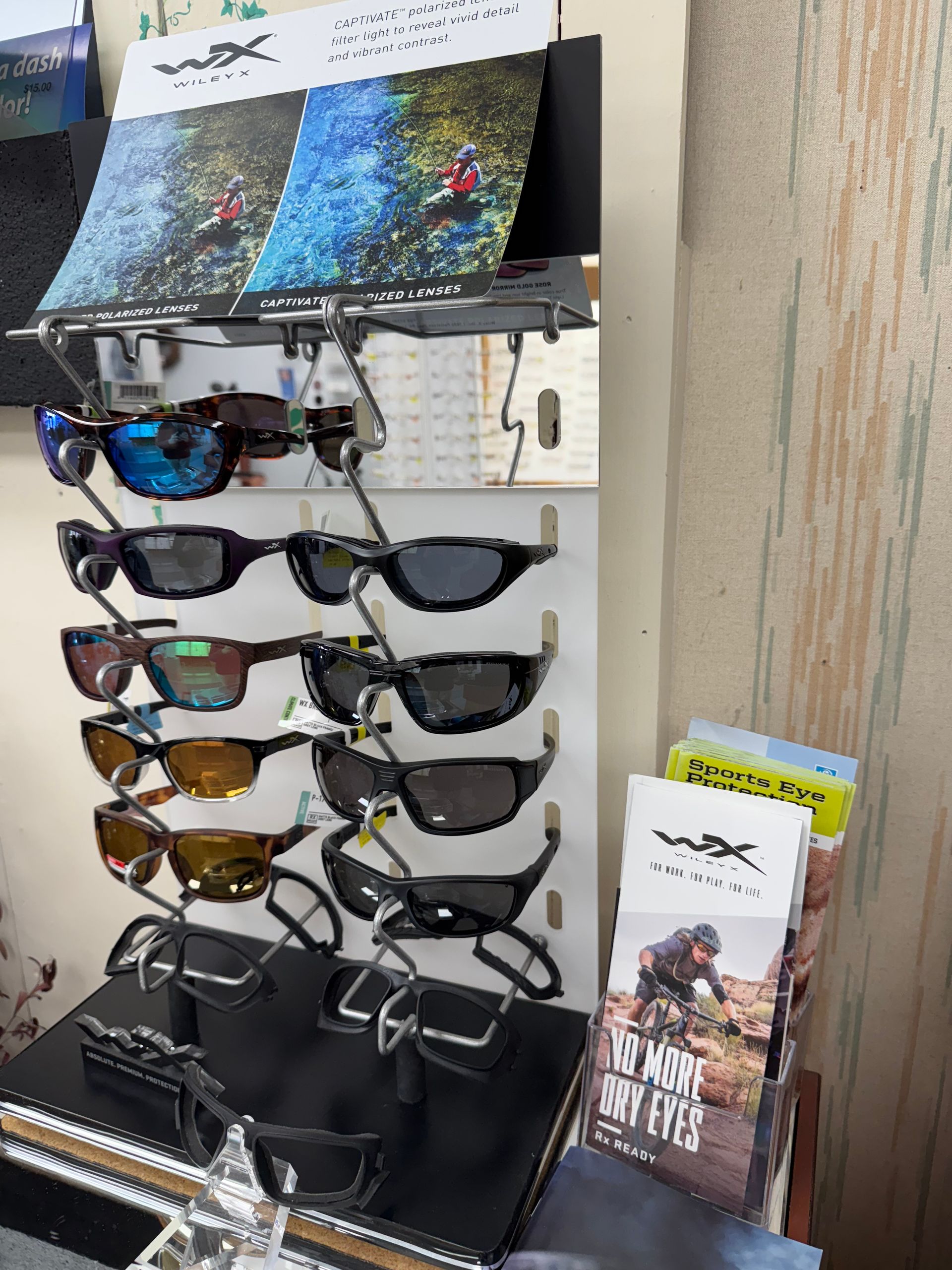 A pair of nike glasses sitting on top of a white box