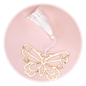 Golden Butterfly Bookmark Keepsake