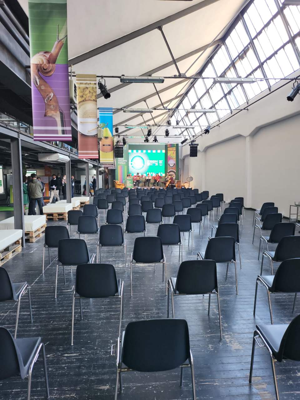 room set up for an event