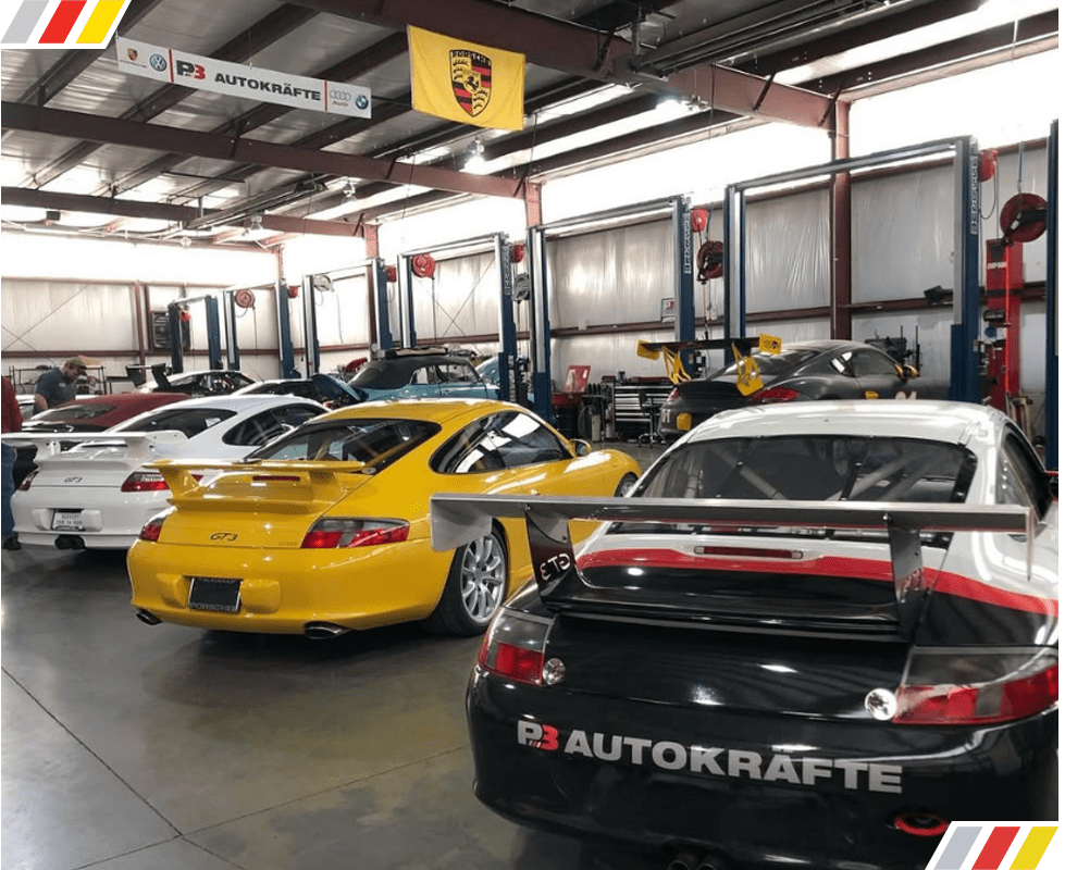 Service Bay with Vehicles