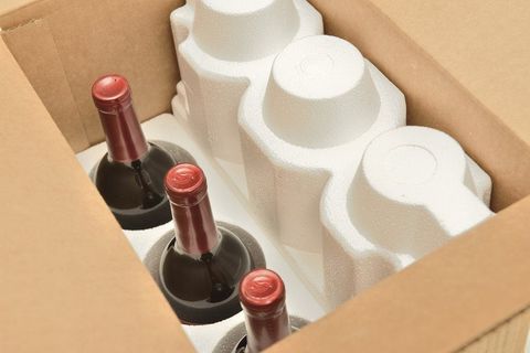 Bottles packed in a box