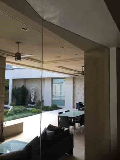 Glass Wall of the Luxury House — Interior Plastering in Oklahoma City, OK
