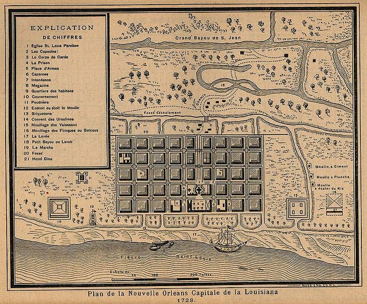 1728 Plan of New Orleans