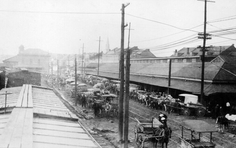 New Orleans French Market, 1915