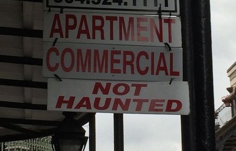 French Quarter apartment, not haunted