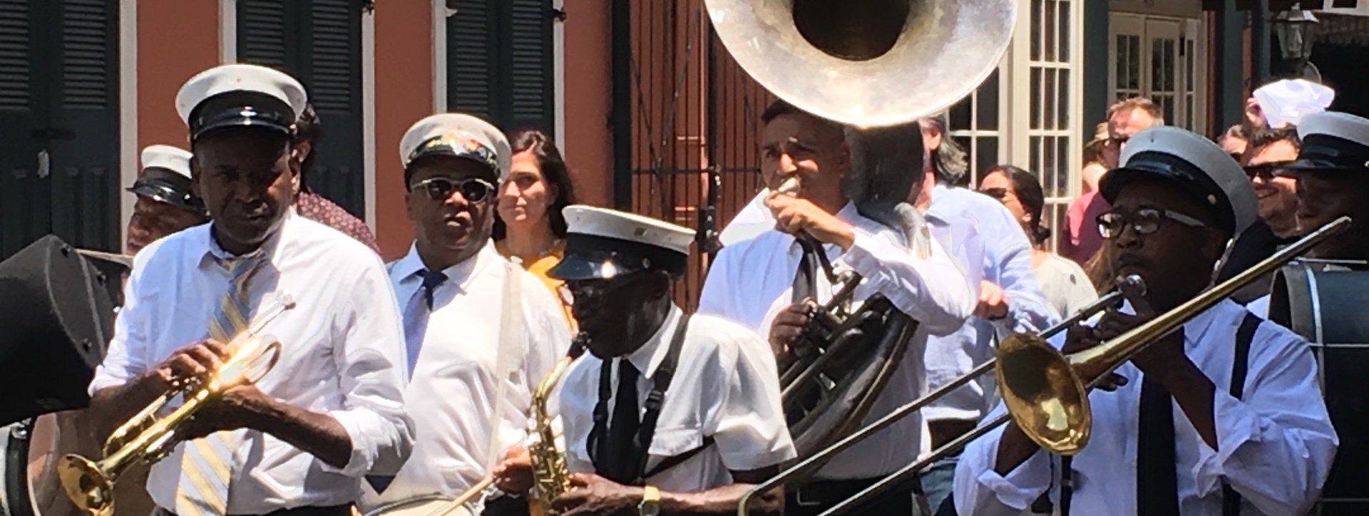 New Orleans second line musicians