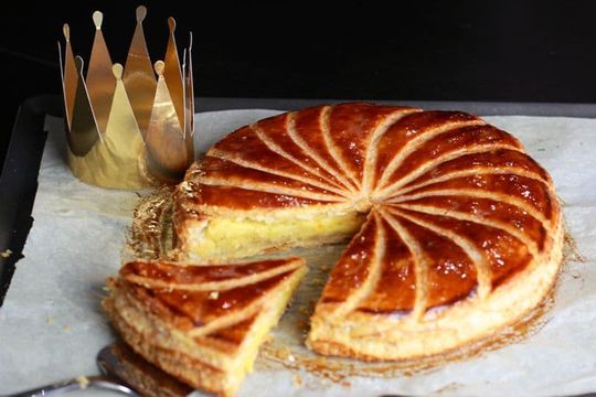 Southern French Galette des Rois King Cake