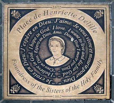 Plaque commemorating Henriette Delille