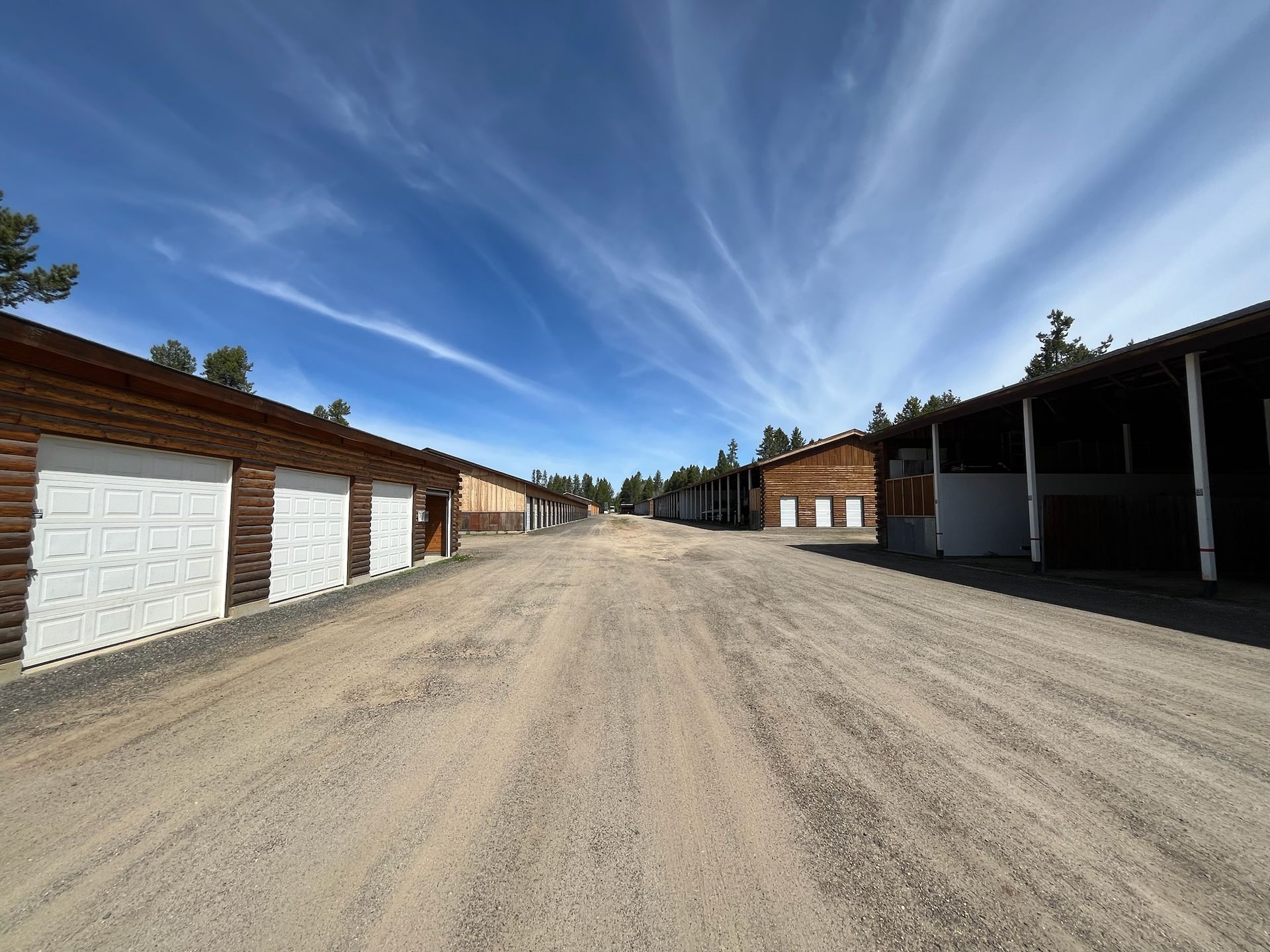 Large Drive Aisle For Easy Access To Your Storage Unitsin McCall, ID