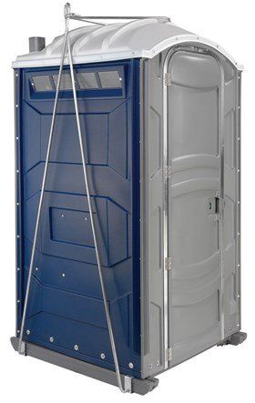 Grease Trap Cleaning — Dark Blue Portable Restroom in El Paso, TX