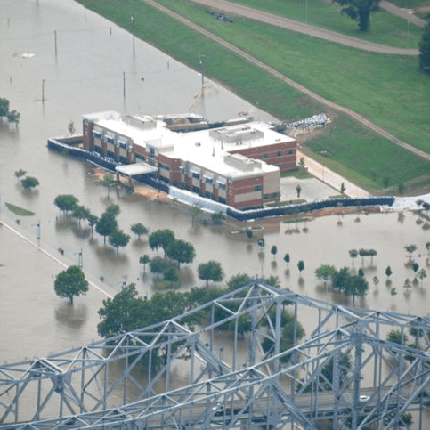 Hesco flood walls