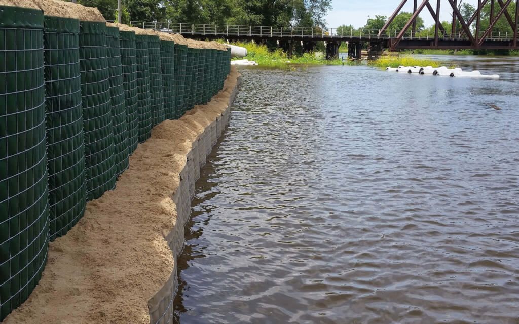 Hesco Flood barrier