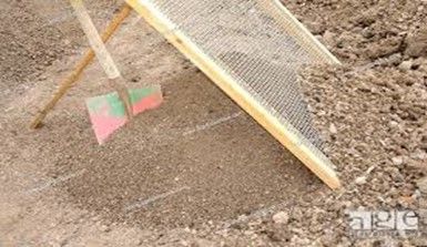 Screening for sand and cement