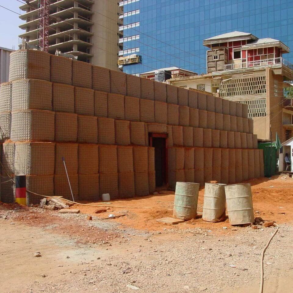 HESCO Barriers Blastwall in Sudan Africa