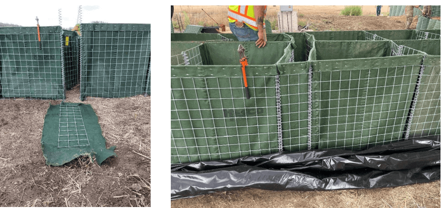 Modified Panel to Connect 2 HESCO barriers