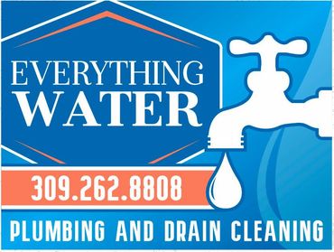 A logo for everything water plumbing and drain cleaning