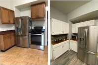 Before and After Kitchen Flooring Remodel - New Albany, IN | Wolfe’s Remodeling LLC
