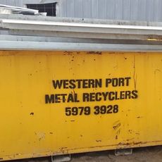 metal recycling bin