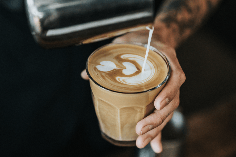 Latte coffee art