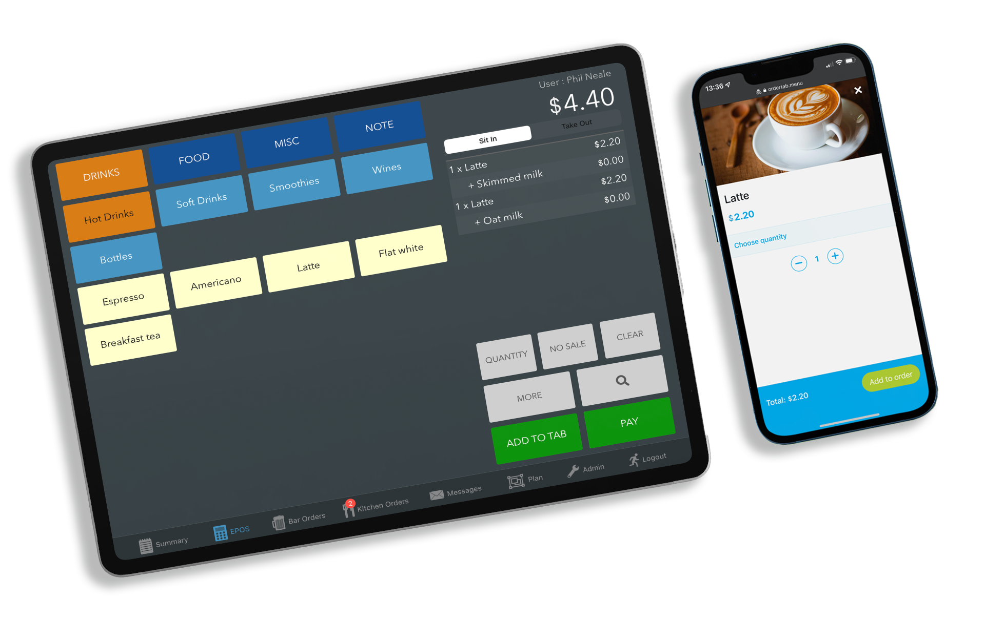 Tabology coffee shop POS and mobile ordering