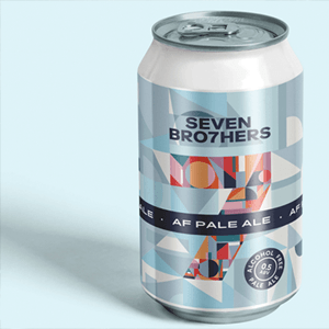 Seven Brothers non-alcoholic beer can