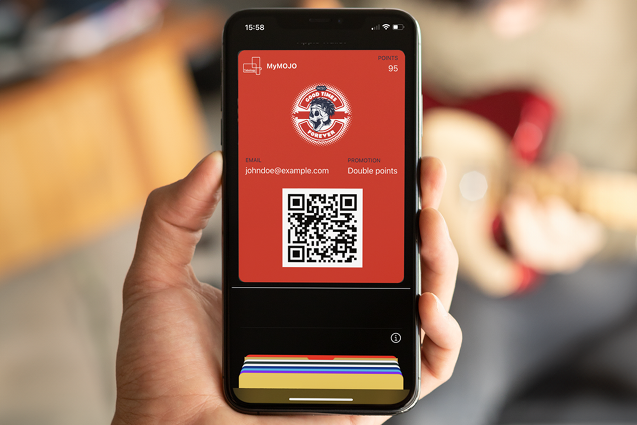 Mojo Bar, digital member pass in Apple Wallet