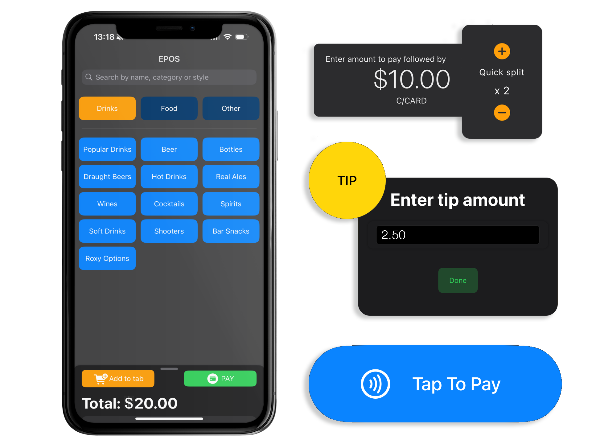 Tap to Pay with iPhone, Tabology Mini POS