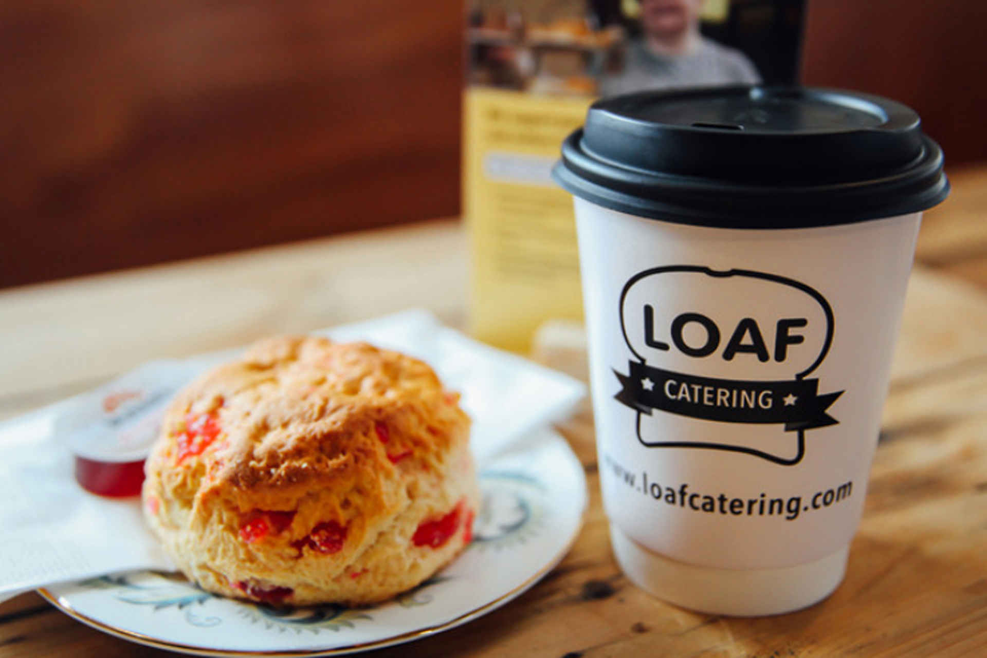 Loaf Catering, coffee & scone