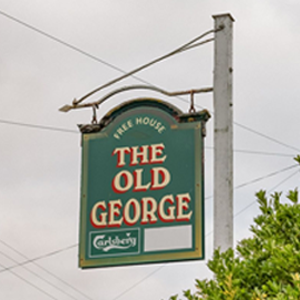 The Old George, Sykehouse pub sign.