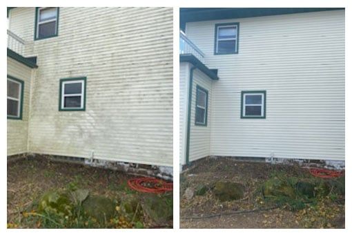 Before and After House Power Washing