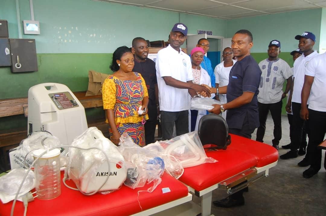 hospital equipment and supplies to Iquita Hospital in Oron