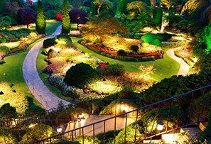 Garden Lights At Night — Standout Electrical  In Mackay QLD