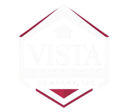 Logo for Vista Electric Company, LLC: white text on a burgundy and white hexagon with a house symbol.