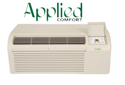 Beige Applied Comfort air conditioner.