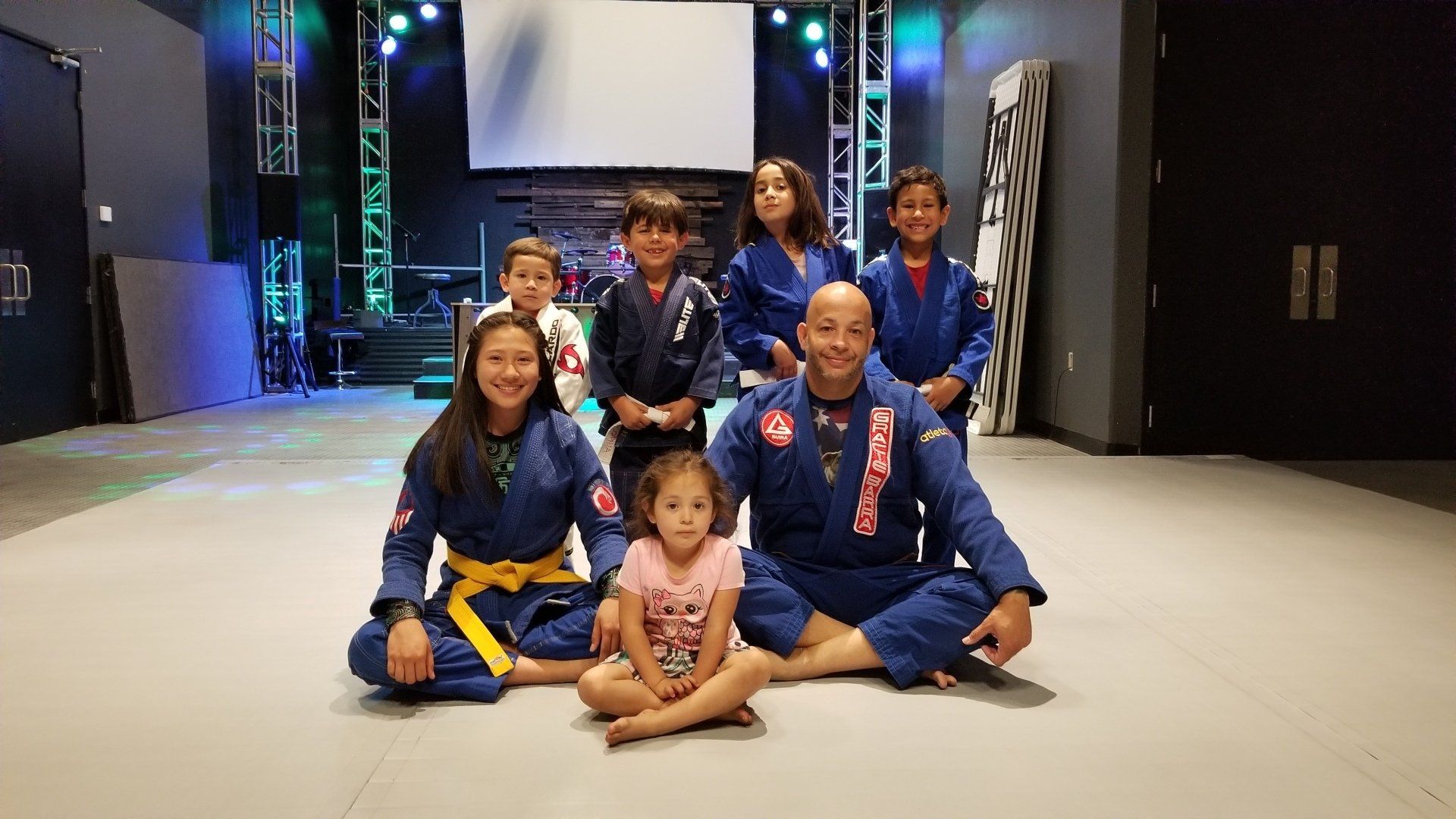 Kids Jiu Jitsu training