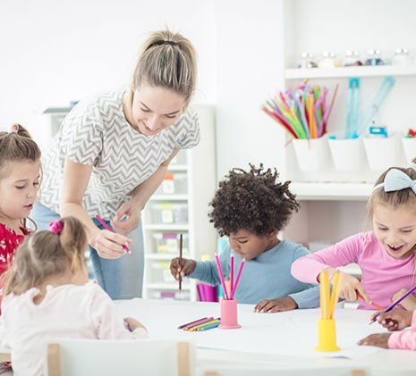 Teacher with Kids —  Barberton, OH — Discoveri Club Preschool and Daycare