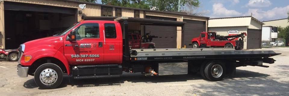 akers towing flatbed truck