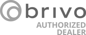 Brivo logo with two overlapping circles and