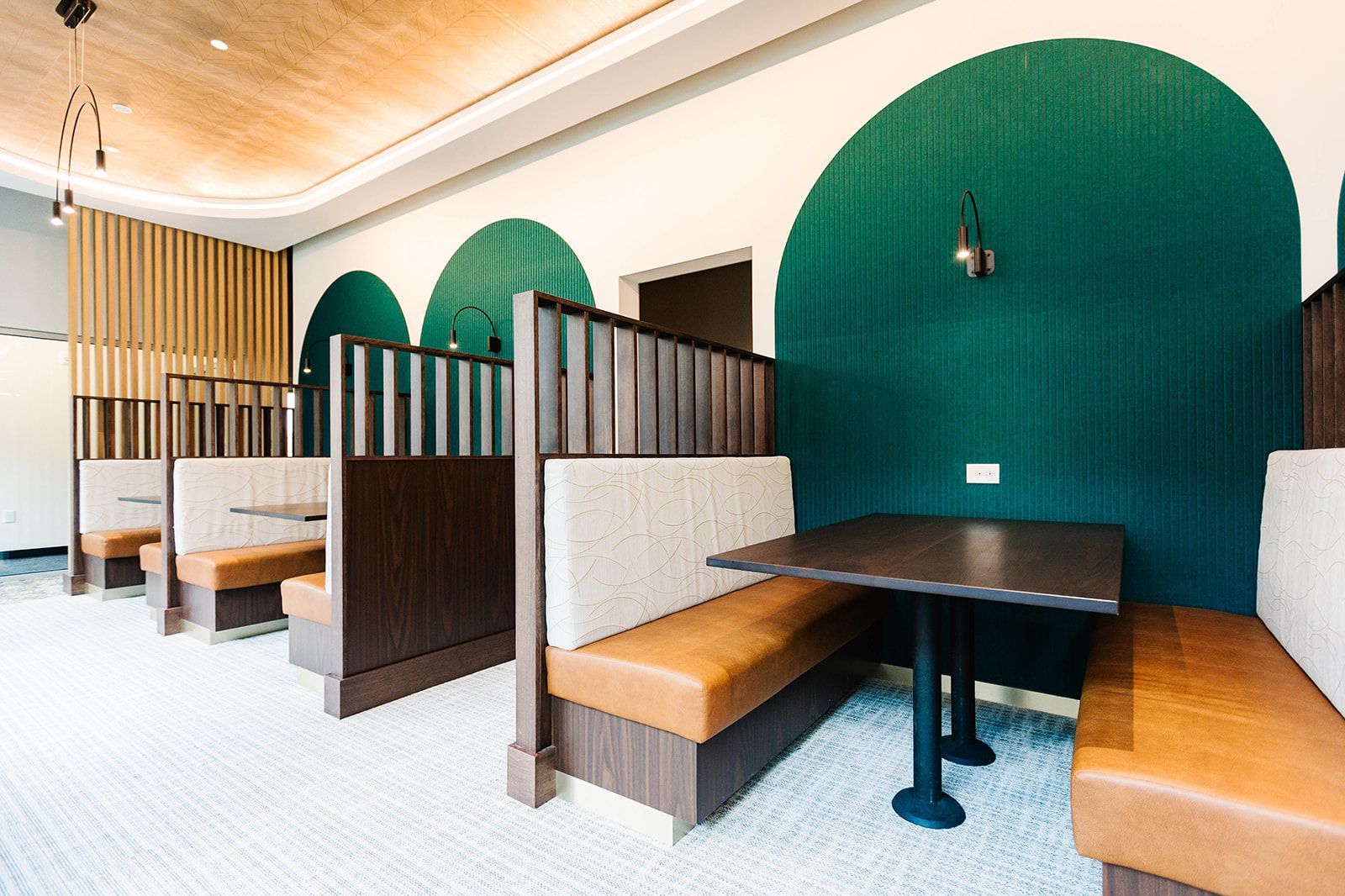 Lounge seating at Aura Largo Station in Largo, MD.