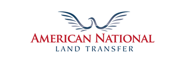 The american national land transfer logo has a bird with wings on it.