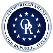 A seal that says authorized agent old republic title