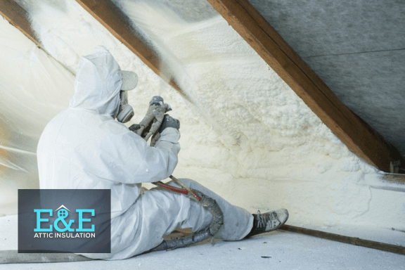 Spray foam insulation