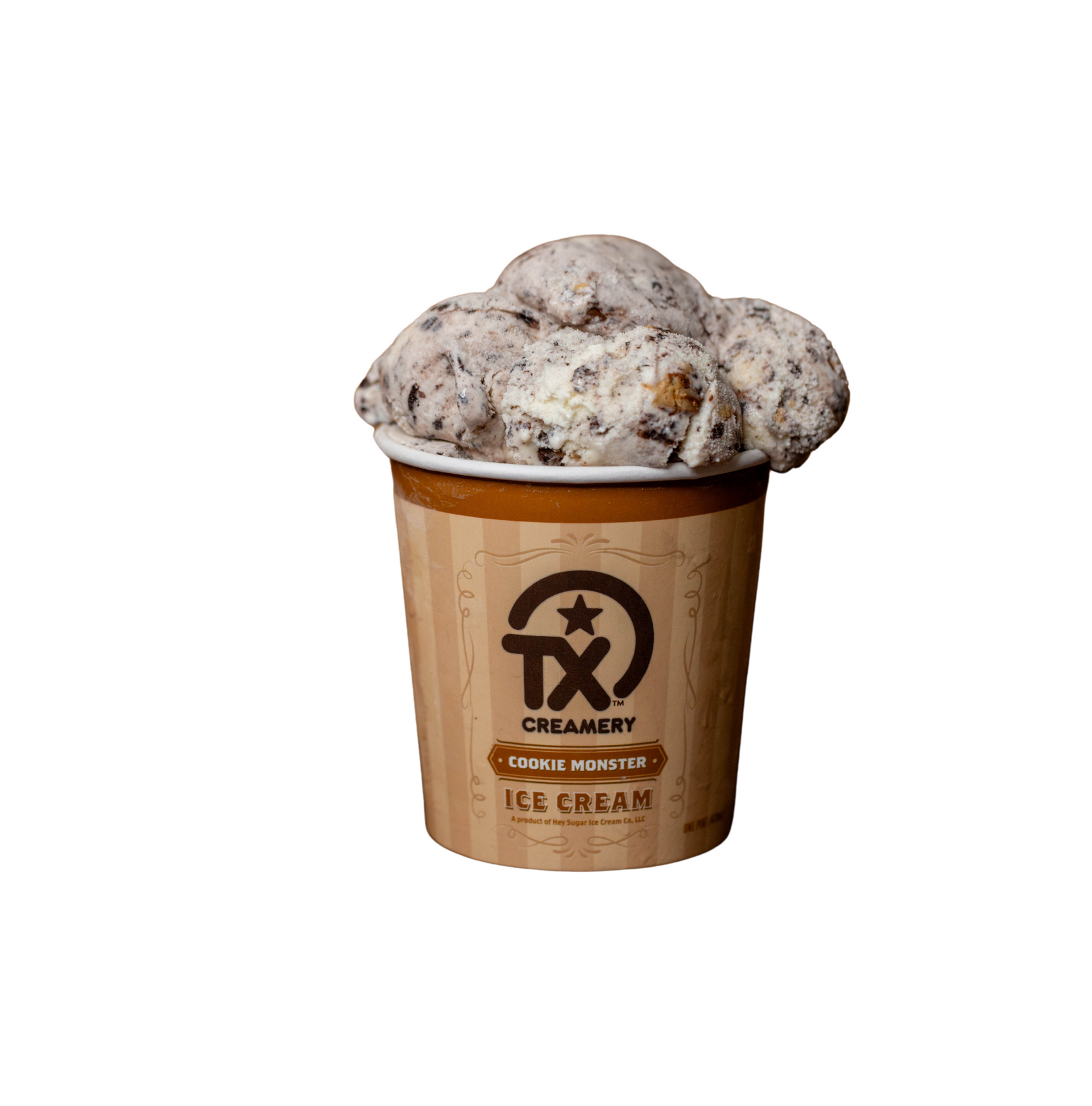 Scoop of TX Creamery Cookie Monster