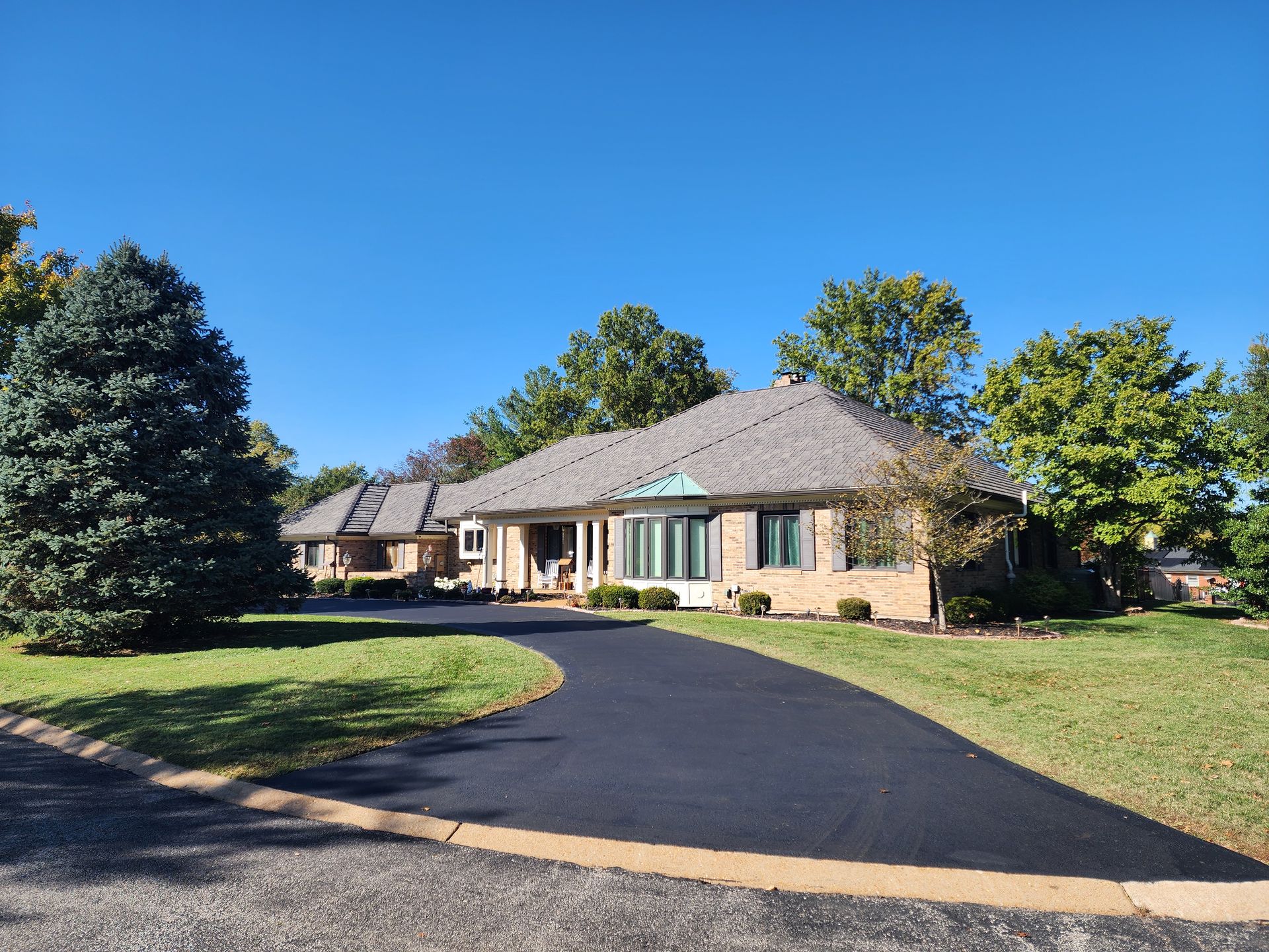 Composite slate roof in St. Louis, MO